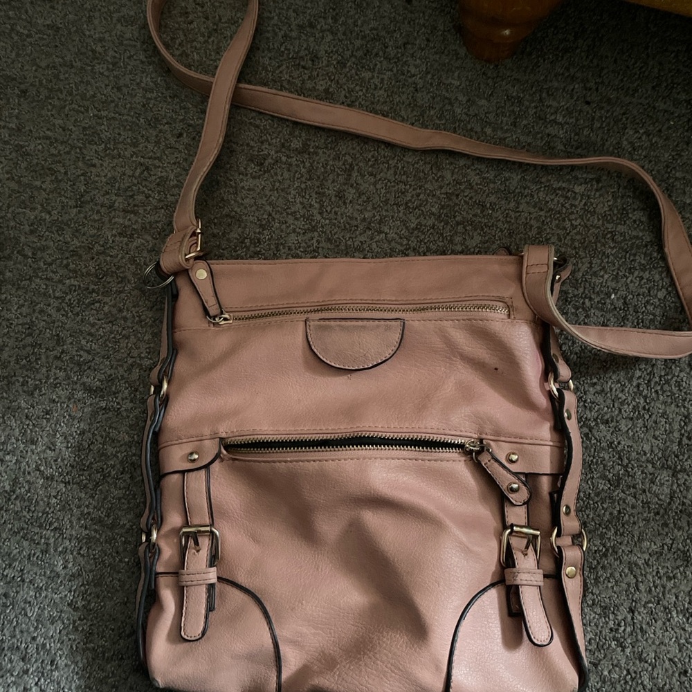 Elegant Pink Crossbody Bag